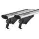 ΜΠΑΡΕΣ ΟΡΟΦΗΣ ΑΛΟΥΜΙΝΙΟΥ BLADE M SILVER 118cm ΜΕ ΑΚΡΑ ALFA HIGH ΓΙΑ FLUSH / STANDARD RAILS MENABO - 2 ΤΕΜ.