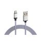 ΚΑΛΩΔΙΟ ΦΟΡΤΙΣΗΣ ΚΑΙ ΣΥΓΧΡΟΝΙΣΜΟΥ MICRO USB SUPER RESISTANT 100cm SILVER LINE