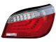 Πίσω φανάρια led lightbar design για BMW E60 (2003-2007) - άσπρο φλας - σετ 2τμχ.