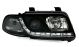 Φανάρια εμπρός led Dayline για Audi A4 (1995-1998) - μαύρα , με λάμπες (Η1) - σετ 2τμχ.