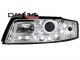 Φανάρια εμπρός led Dayline για Audi A4 (2001-2004) - chrome , με λάμπες (Η1) - σετ 2τμχ.