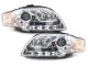 Φανάρια εμπρός led Daylight για Audi A4 (2004-2008) - chrome , με λάμπες (Η1) - σετ 2τμχ.