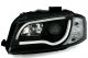 Φανάρια εμπρός led Light Bar Design για Audi A3 (2003-2008) -μαύρα , με λάμπες (Η1) - σετ 2τμχ.