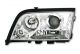 Φανάρια εμπρός για Mercedes C-CLASS W202 (1993-2001) , chrome , με λάμπες (Η1) - σετ 2τμχ.