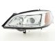 Φανάρια εμπρός για Opel Astra G (1998-2004) - chrome , χωρίς λάμπες (Η7) - σετ 2τμχ.