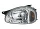 Φανάρια εμπρός για Opel Corsa B (1993-2001) - chrome , χωρίς λάμπες (Η7) - σετ 2τμχ.