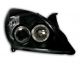 Φανάρια εμπρός angel eyes για Opel Vectra C / Signum (2005-2009) - μαύρα , χωρίς λάμπες (Η7) - σετ 2τμχ.