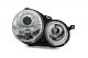 Φανάρια εμπρός angel eyes για Vw Polo 9N (2001-2005) - chrome , χωρίς λάμπες (Η7) - σετ 2τμχ.