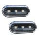 Πλαϊνά Φλας Φτερού Για VW Golf / Polo / Bora / Passat / Vento / Seat Ibiza / Cordoba Με 3 Led Black 2 Τεμάχια (CAR0009735)