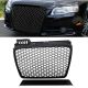 Μάσκα Για Audi A4 B7 04-07 RS4 Look Κυψελωτή Μαύρο Ματ 1 Τεμάχιο (CAR0015851)