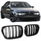 Καρδιές Μάσκας Για Bmw 5 E39 96-03 M4 Look Με Διπλή Γρίλια Μαύρο Γυαλιστερό 2 Τεμάχια (CAR0016645)