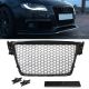 Μάσκα Για Audi A4 B8 08-11 RS4 Look Κυψελωτή Γυαλιστερό Μαύρο 1 Τεμάχιο (CAR0017205)