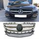 Μάσκα Για Mercedes-Benz CLS-Class W218 12-18 Amg Look Με Μονή Γρίλια Μαύρο/Χρώμιο 1 Τεμάχιο (CAR0020483)