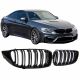 Καρδιές Μάσκας Για Bmw 4 F32 / F33 / F36 13-16 M4 Look Με Διπλή Γρίλια Μαύρο Γυαλιστερό 2 Τεμάχια (CAR0021261)