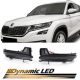 Φλας Καθρέπτη Για Skoda Kodiaq 16+ / Karoq 17+ Black (Vehicles With Rear View Camera) Dynamic Led Canbus Φιμέ 2 Τεμάχια (CAR0022715)