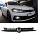 Μάσκα Για Vw Polo AW 17+ R-Line Look Κυψελωτή Με Ασημί Σιρίτι 1 Τεμάχιο (CAR0025573)