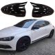 Καπάκια Καθρεφτών Για VW Scirocco 08-17, Eos 06-15, Passat CC 08-12, Jetta 10-18 Γυαλιστερό Μαύρο 2 Τεμάχια (CAR0031374)