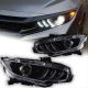 Μπροστινά Φανάρια Set Για Honda Civic FC5 2016-2021 Munstang Look Led Black (CAR0031385)