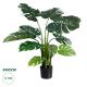 GloboStar® Artificial Garden MONSTERA PLANT 20002 - Τεχνητό Διακοσμητικό Φυτό Μονστέρα Υ120cm