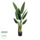 GloboStar® Artificial Garden STRELITZIA 20028 Τεχνητό Διακοσμητικό Φυτό  Στρελίτσια - Πουλί του Παραδείσου Υ120cm