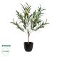 GloboStar® Artificial Garden OLIVE TREE 20051 Τεχνητό Διακοσμητικό Φυτό Ελιά Υ55cm