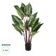 GloboStar® Artificial Garden RAINBOW TARO 20055 Τεχνητό Διακοσμητικό Φυτό Κολοκασία Υ140cm