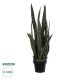 GloboStar® Artificial Garden DRACAENA TRIFASCIATA 20063 Τεχνητό Διακοσμητικό Φυτό Σανσεβιέρια Υ90cm