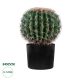 GloboStar® Artificial Garden FEROCACTUS 20091 Τεχνητό Διακοσμητικό Φυτό Φερόκακτος Υ36cm