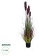 GloboStar® Artificial Garden BLOODY PAMPAS GRASS 20110 Τεχνητό Διακοσμητικό Φυτό Αιματόφυλλο Γρασίδι της Πάμπας Υ150cm