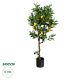 GloboStar® Artificial Garden LEMON TREE 20213 Τεχνητό Διακοσμητικό Δέντρο Λεμονιά Υ120cm