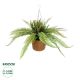 GloboStar® Artificial Garden FERN HANGING BOUQUET PLANT 20629 Τεχνητό Κρεμαστό Διακοσμητικό Φυτό Φτέρης  Y56cm