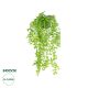 GloboStar® Artificial Garden HANGING PEACH LEAF 20880 - Τεχνητό Κρεμαστό Διακοσμητικό Φυτό Φύλλο Ροδακινιάς  Φ20 x Y50cm