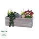 GloboStar® Artificial Garden SUCCULENT VARIUS PLANT POTTED 21033 Διακοσμητικό Φυτό Μίξ Μ29 x Π10 x Υ18cm