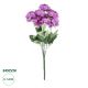 GloboStar® Artificial Garden  PURPLE PEONY FLOWER BRANCH 21080 Τεχνητό Διακοσμητικό Μπουκέτο Μώβ Παιώνιας Y45cm