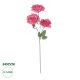 GloboStar® Artificial Garden  HOT PINK ROSE BRANCH 21135 Τεχνητό Διακοσμητικό Κλαδί Τριαντάφυλλο Έντονο Ροζ Y66cm