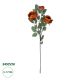 GloboStar® Artificial Garden CORAL RED CLIMBING ROSE BRANCH 21187 Τεχνητό Διακοσμητικό Κλαδί Τριαντάφυλλο Κοραλί Y70cm