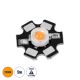 GloboStar® 73757 High Power Star LED - Υψηλής Ισχύος Star LED 5W DC 3.2V Ultra Θερμό Λευκό 2200K Φ2 x Υ0.6cm - 2 Χρόνια Εγγύηση