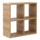 Βιβλιοθήκη Cube Megapap από μελαμίνη χρώμα pine oak 60x23x60εκ.