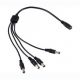 CAB-RC05 POWER CABLE DC 1 to 4 Way DC Jack/Plug Splitter Cable.